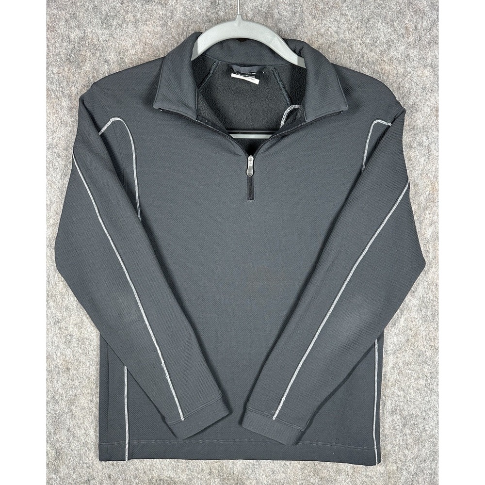 Nike Golf Dri-Fit 1/4 Zip Pullover Mens Medium Gray NikeFIT Performance